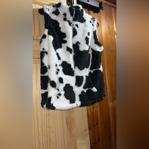 Cow Print Vest